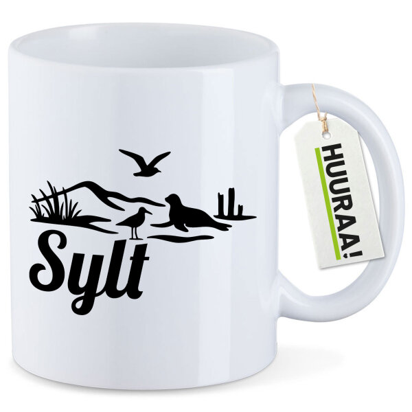 Kaffeetasse Sylt Strandmotiv 330ml