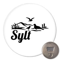 Magnet Sylt Strandmotiv 59mm Kühlschrankmagnet Flaschenöffner