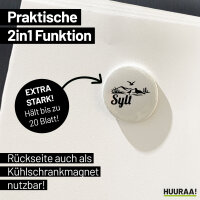 Magnet Sylt Strandmotiv 59mm Kühlschrankmagnet Flaschenöffner