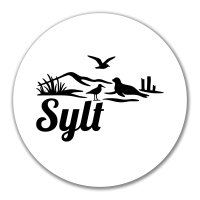 Aufkleber Sylt Strandmotiv 10cm Sticker