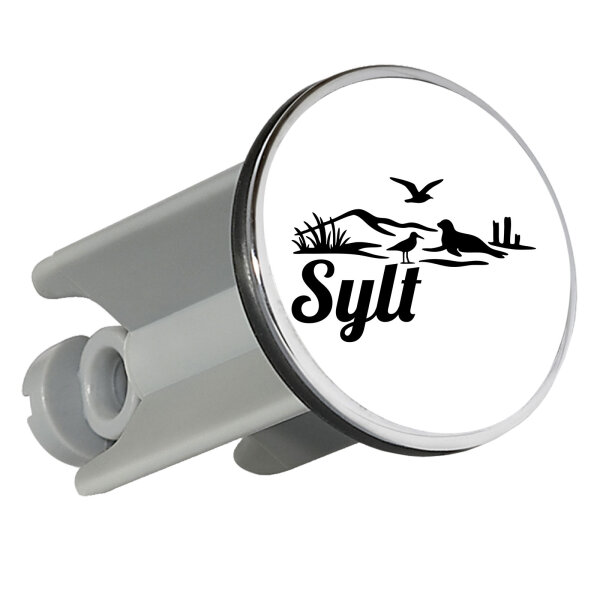 Waschbeckenstöpsel Sylt Strandmotiv 4cm Abflussstopfen