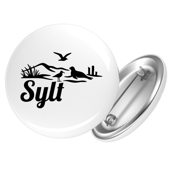 Button Sylt Strandmotiv