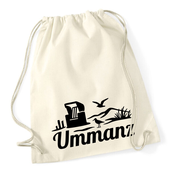 Turnbeutel Ummanz Strandmotiv 12 Liter