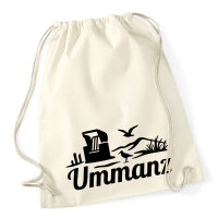 Turnbeutel Ummanz Strandmotiv 12 Liter