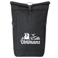Kurierrucksack Ummanz Strandmotiv 30-44 Liter Black Melange