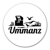 Aufkleber Ummanz Strandmotiv 10cm Sticker