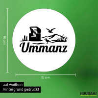 Aufkleber Ummanz Strandmotiv 10cm Sticker