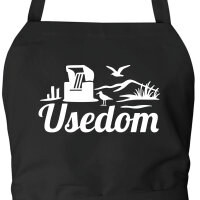 Schürze Usedom Strandmotiv