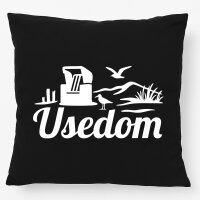 Kissen Usedom Strandmotiv 40x40cm