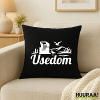 Kissen Usedom Strandmotiv 40x40cm