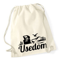 Turnbeutel Usedom Strandmotiv 12 Liter