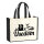 Jutetasche Usedom Strandmotiv 21 Liter Black