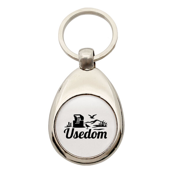 Schlüsselanhänger Usedom Strandmotiv