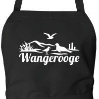 Schürze Wangerooge Strandmotiv
