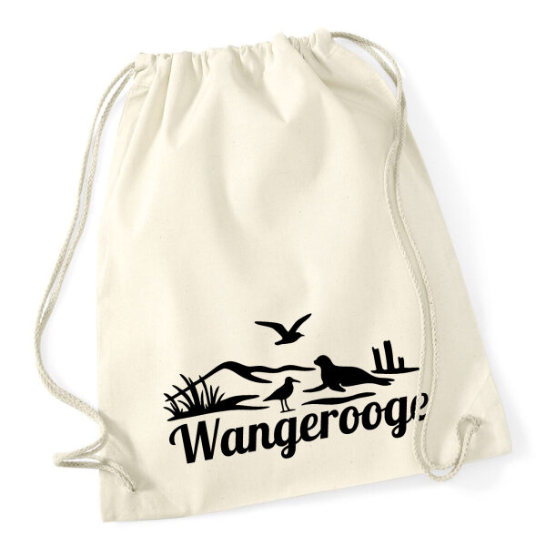 Turnbeutel Wangerooge Strandmotiv 12 Liter