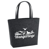 Filzshopper Wangerooge Strandmotiv, 22 Liter