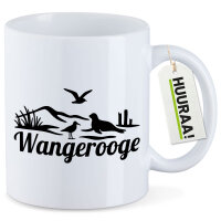Kaffeetasse Wangerooge Strandmotiv 330ml