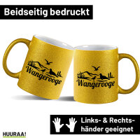 Glitzertasse Wangerooge Strandmotiv 330ml