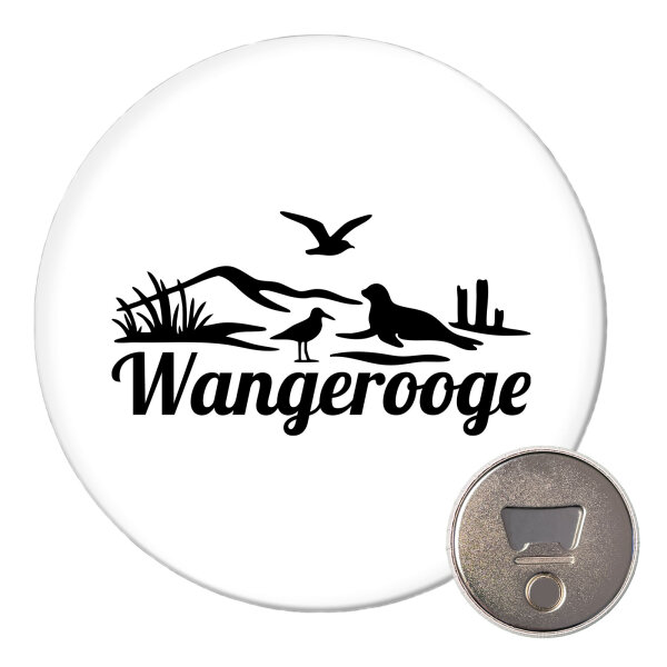 Magnet Wangerooge Strandmotiv 59mm Kühlschrankmagnet Flaschenöffner