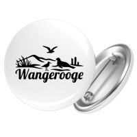 Button Wangerooge Strandmotiv