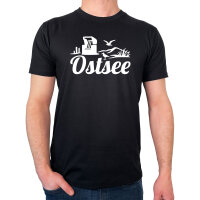 Herren T-Shirt Ostsee Strandmotiv Größe S-3XL