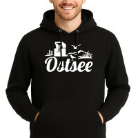 Unisex Hoodie Ostsee Strandmotiv Größe S-3XL