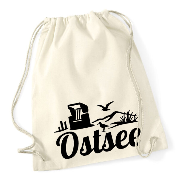 Turnbeutel Ostsee Strandmotiv 12 Liter