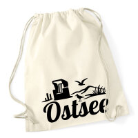 Turnbeutel Ostsee Strandmotiv 12 Liter