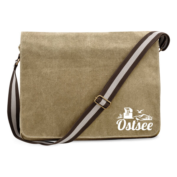 Umhängetasche Ostsee Strandmotiv 14 Liter