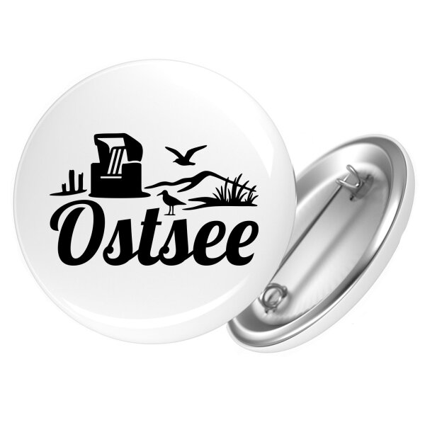Button Ostsee Strandmotiv