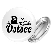 Button Ostsee Strandmotiv