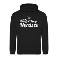 Unisex Hoodie Nordsee Strandmotiv Größe S-3XL