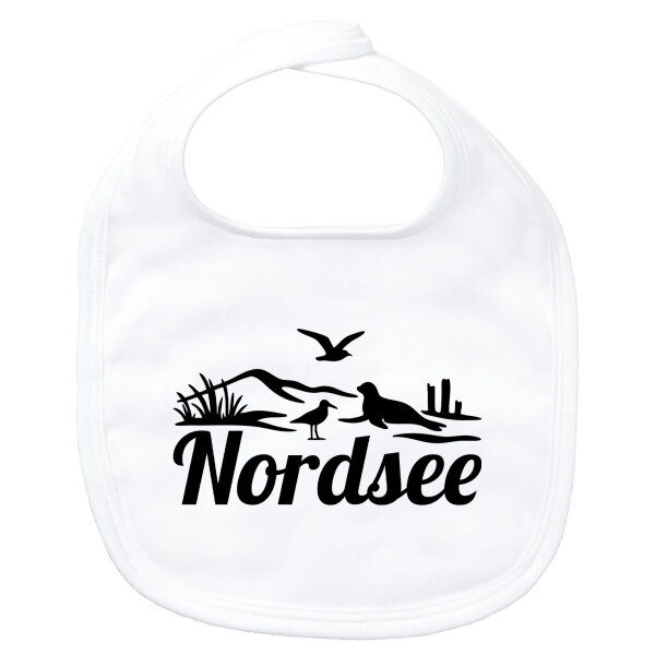 Baby Lätzchen Nordsee Strandmotiv