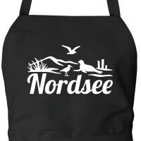 Schürze Nordsee Strandmotiv
