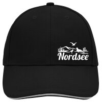 Cappy Mütze Nordsee Strandmotiv