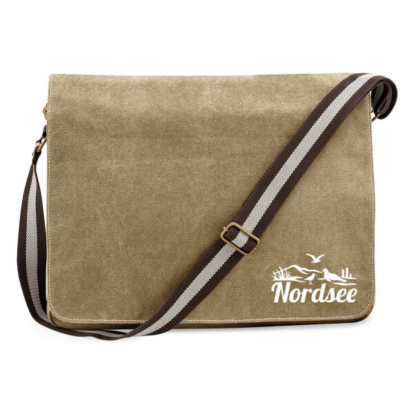 Umhängetasche Nordsee Strandmotiv 14 Liter