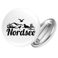 Button Nordsee Strandmotiv