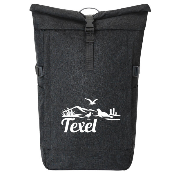 Kurierrucksack Texel Niederlande 30-44 Liter Black Melange