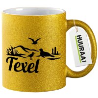 Glitzertasse Texel Niederlande 330ml