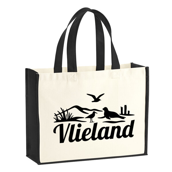 Jutetasche Vlieland Niederlande 21 Liter Black