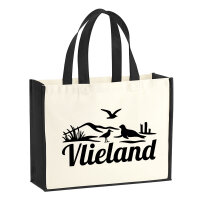 Jutetasche Vlieland Niederlande 21 Liter Black