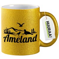 Glitzertasse Ameland Niederlande 330ml