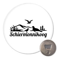 Magnet Schiermonnikoog Niederlande 59mm Kühlschrankmagnet Flaschenöffner