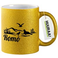 Glitzertasse Rømø Dänemark 330ml