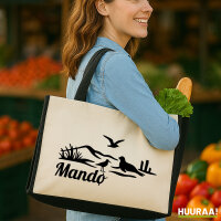 Jutetasche Mandø Dänemark 21 Liter Black