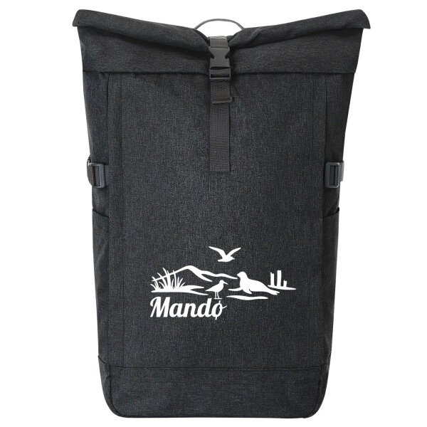 Kurierrucksack Mandø Dänemark 30-44 Liter Black Melange