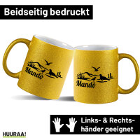 Glitzertasse Mandø Dänemark 330ml