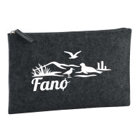 Kulturbeutel Fanø Dänemark 1 Liter Filz Charcoal Kosmetiktasche