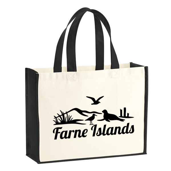Jutetasche Farne Islands Vereinigtes Königreich 21 Liter Black