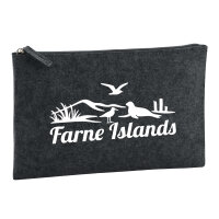Kulturbeutel Farne Islands Vereinigtes Königreich 1 Liter Filz Charcoal Kosmetiktasche